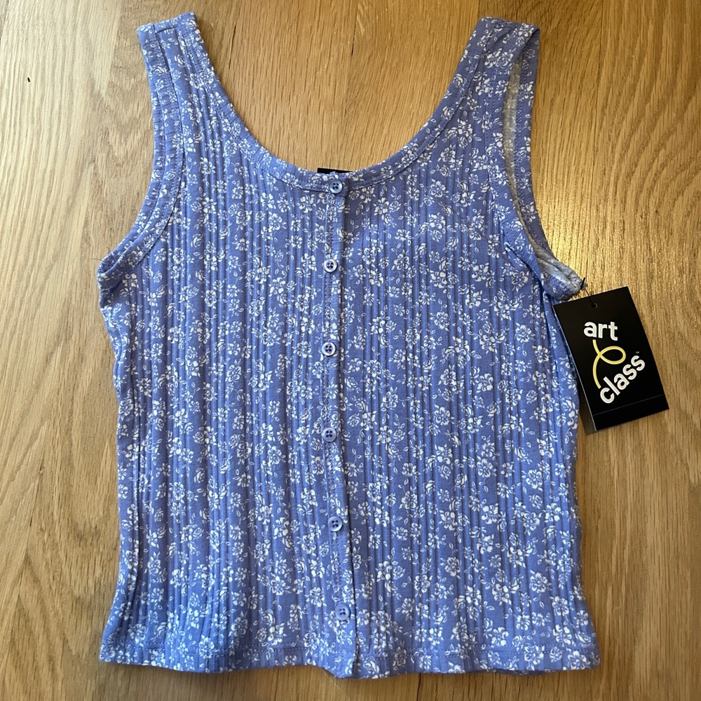 lightweight floral tank